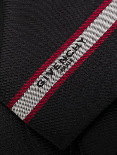 Shop Givenchy Logo Patch Tie In Black