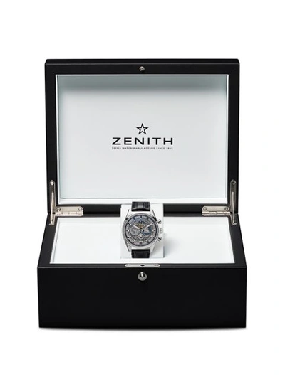 Shop Zenith Chronomaster El Primero Full Open 42mm In C813 Steel B Black