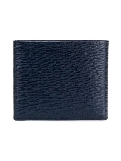 Shop Ferragamo Revival Gancini Wallet In Blue