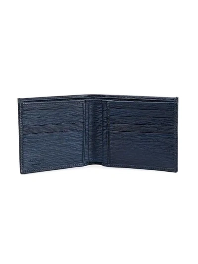 Shop Ferragamo Revival Gancini Wallet In Blue