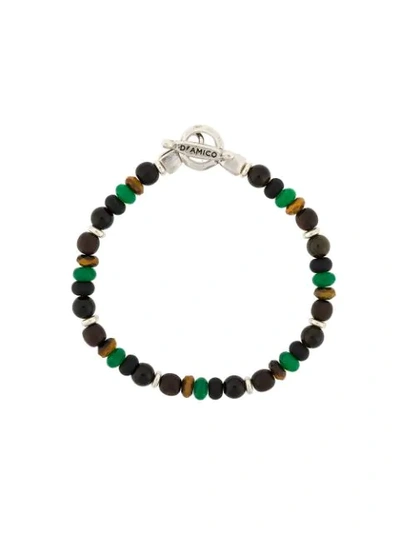 Shop Andrea D'amico Beaded Bracelet In Black