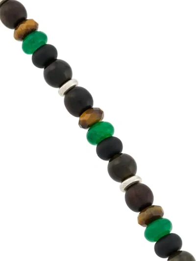 Shop Andrea D'amico Beaded Bracelet In Black