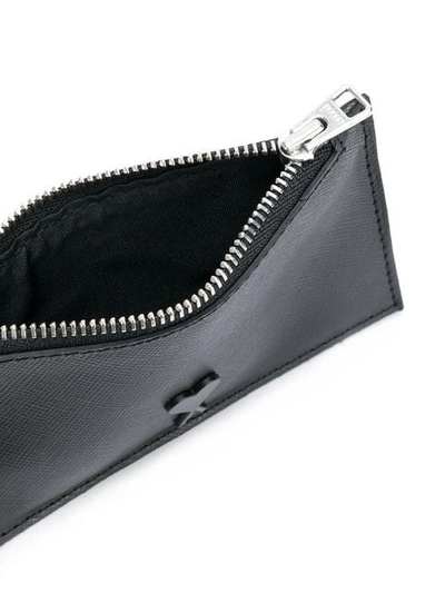 Shop Ami Alexandre Mattiussi Zipped Cardholder In Black