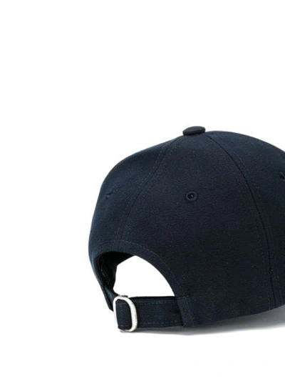 Shop A.p.c. Logo Patch Baseball Cap In Blue