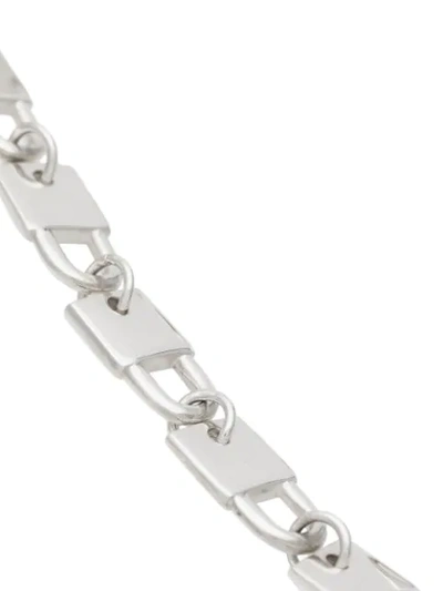 Shop Hatton Labs Padlock Link Bracelet In Silver