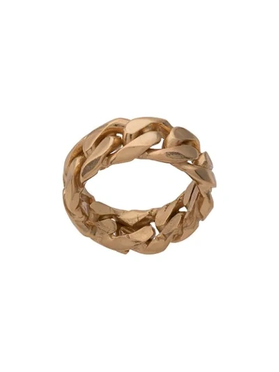 Shop Emanuele Bicocchi Chain-effect Ring In Gold