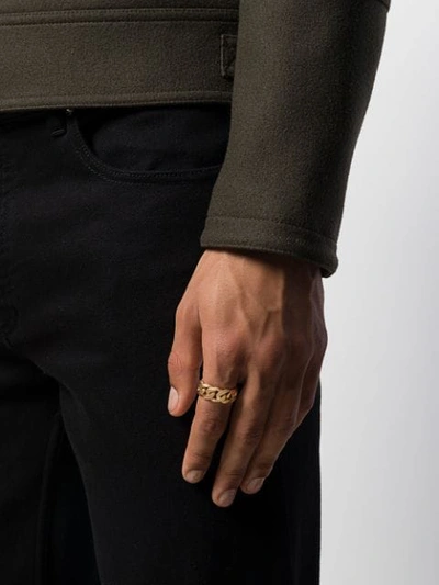 Shop Emanuele Bicocchi Chain-effect Ring In Gold