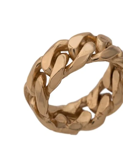 Shop Emanuele Bicocchi Chain-effect Ring In Gold