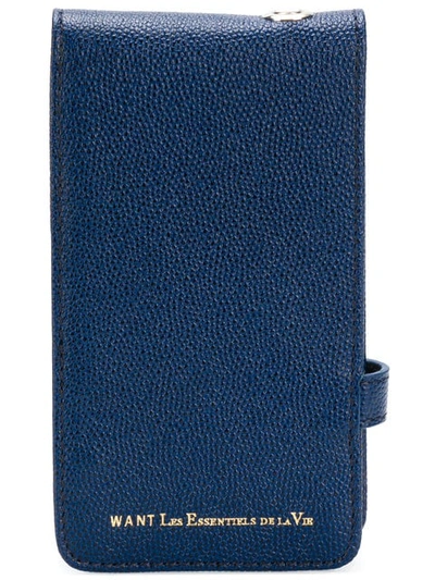 Shop Want Les Essentiels De La Vie Phone Case In Blue