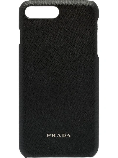 Shop Prada Iphone 7 Plus Cover In Black