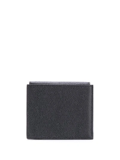 Shop Thom Browne Tri-colour Striped Wallet In Black