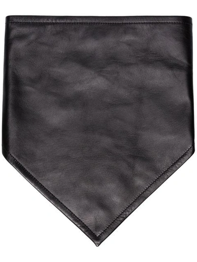 Shop Calvin Klein 205w39nyc Leather Cowboy Scarf In 001 - Black