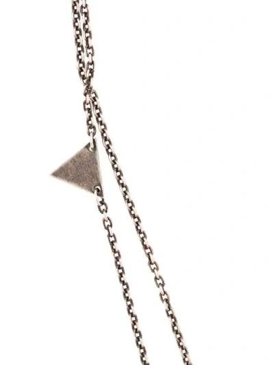 Shop M Cohen Triangle Pendant Necklace In Silver