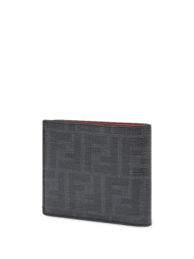 Shop Fendi Ff Billfold Wallet In Black