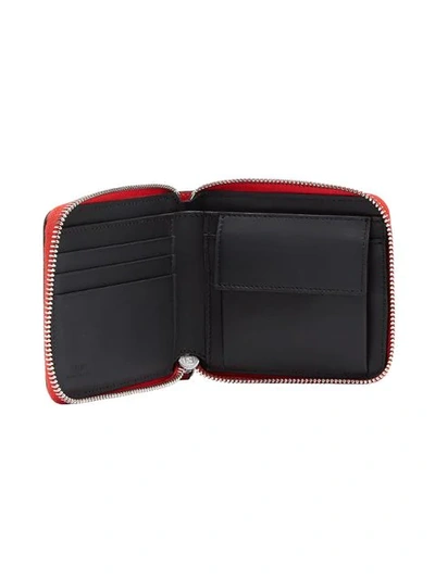 Shop Fendi Zip Around Wallet In Red