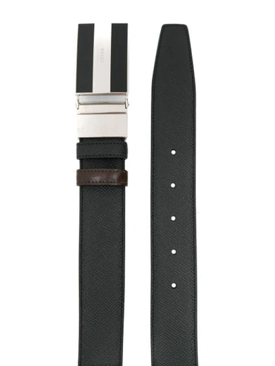 Shop Bally Bogart Reversible Belt In Black