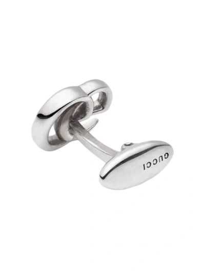 Gucci Silver Cufflinks With Double G In Silver