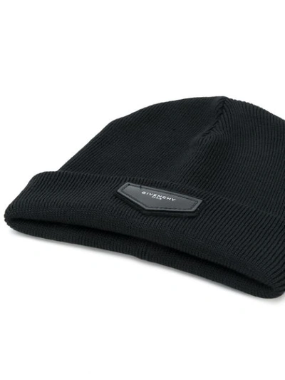 logo plaque beanie