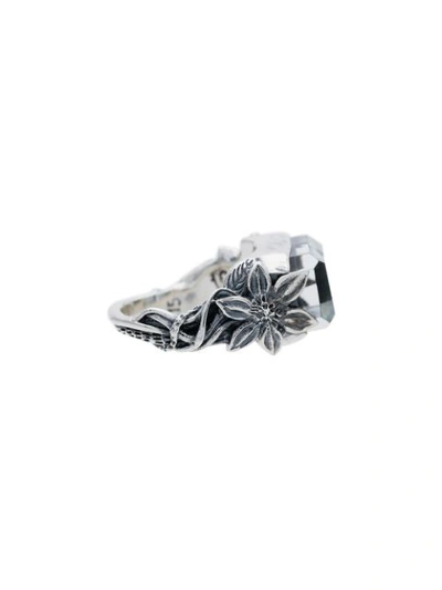Shop Lyly Erlandsson Orsay Ring - Silver/white