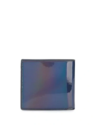 Shop Alexander Mcqueen Holographic Bifold Wallet In Black