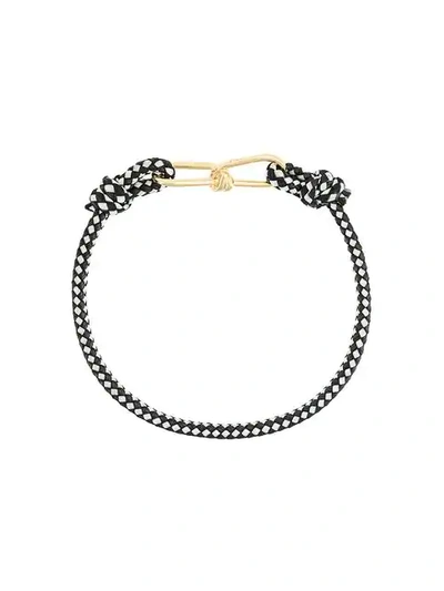 Shop Annelise Michelson Small Wire Cord Bracelet In Black