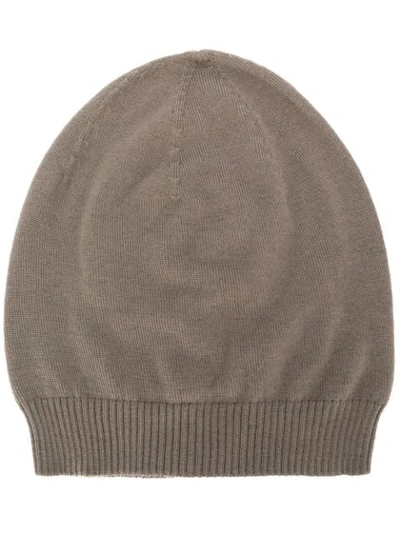 Shop Rick Owens Beanie Hat In Grey