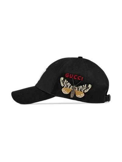 Shop Gucci Baseballkappe Mit Ny Yankees™-patch In Black