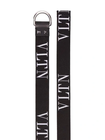 Shop Valentino Garavani Vltn D-ring Buckle Belt - Black