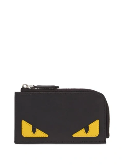 Shop Fendi Bag Bugs Coin Purse In Black