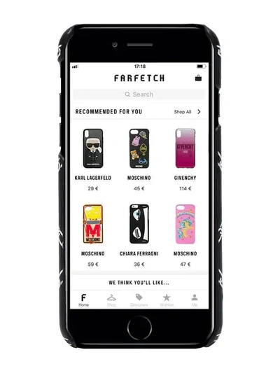 Shop Burberry 'rufus' Iphone 8-hülle In Black