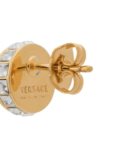 Shop Versace Jeans Medusa Earrings In Dco0h Gold