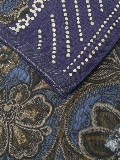 Shop Etro Floral Paisley Print Scarf In Purple