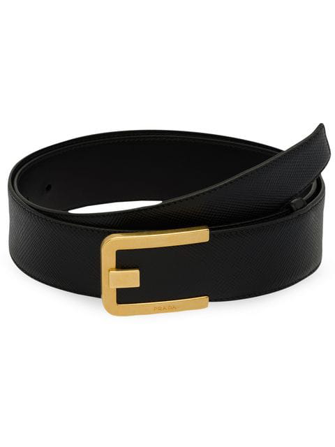 saffiano leather belt