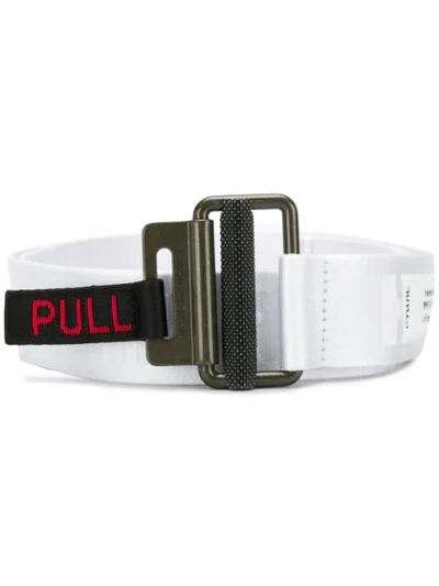 Shop Heron Preston Structured Belt In White