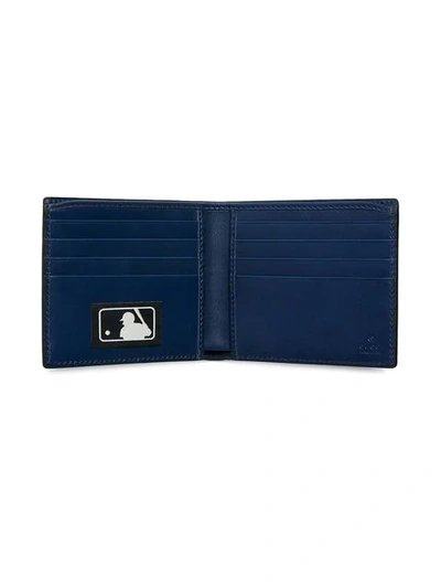 Shop Gucci Ny Yankees™ Patch Wallet In Blue