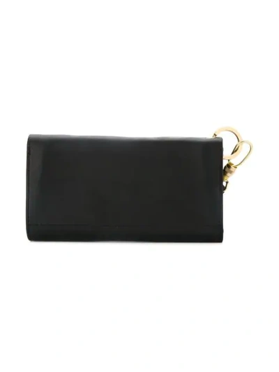 Shop As2ov Oiled Shrink Long Wallet In Black