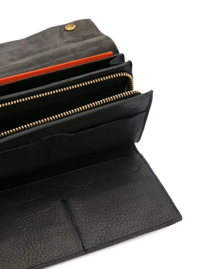 As2ov Oiled Shrink Long Wallet In Black