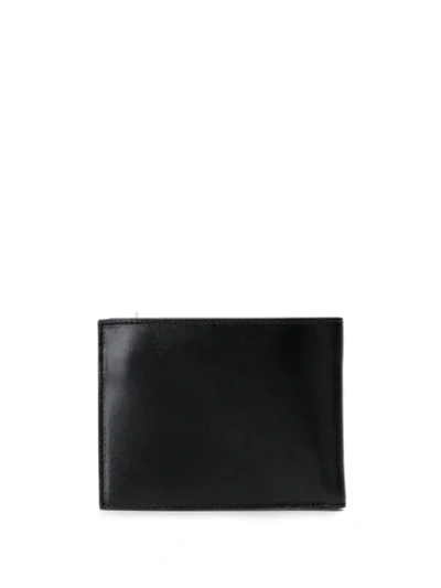 OFF-WHITE EMBROIDERED CONTRASTING ARROWS BI-FOLD WALLET - 黑色