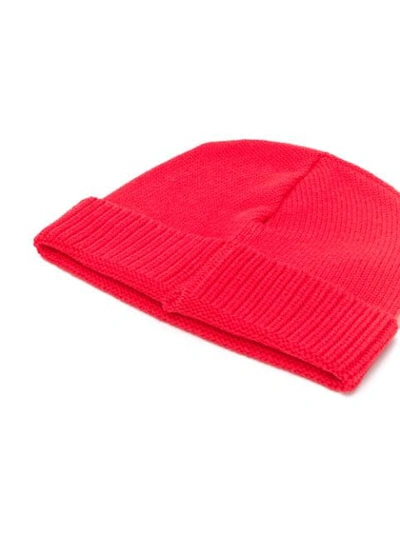 Shop Stone Island Shadow Project Ribbed Knit Beanie - Pink