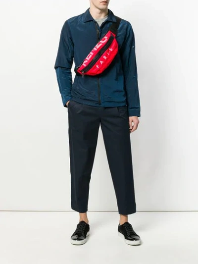 Shop Kenzo Logo Waist Bag In Red