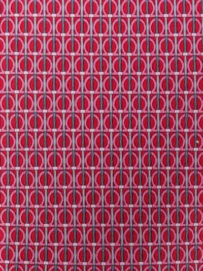Shop Ferragamo Gancini Print Tie In Red
