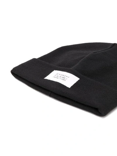 Shop Givenchy Slouchy Beanie Hat In Black