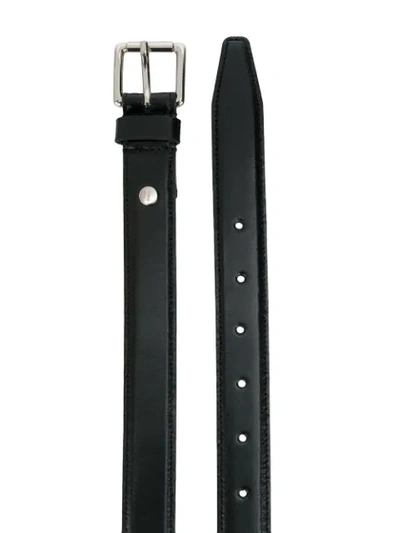 Shop Ami Alexandre Mattiussi Classic Thin Belt In Black