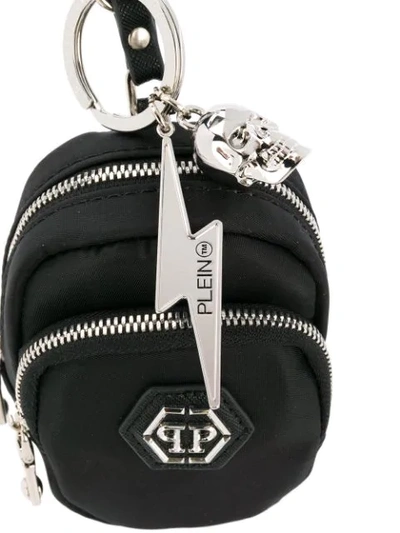 Shop Philipp Plein Key Chain Bag In Black