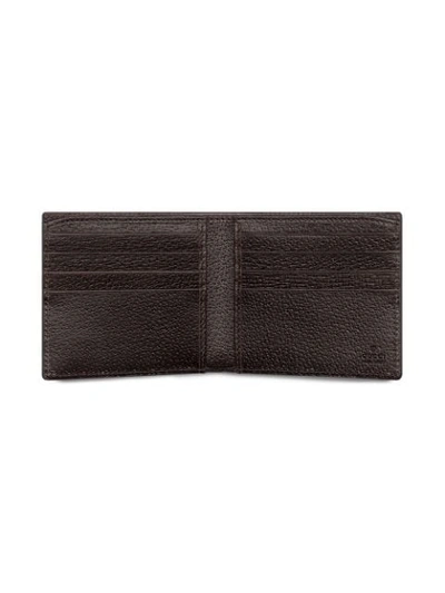 Shop Gucci Gg Marmont Leather Bi-fold Wallet In Brown