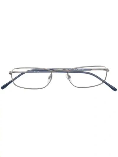 Shop Pierre Cardin Eyewear Eckige Brille In Blue