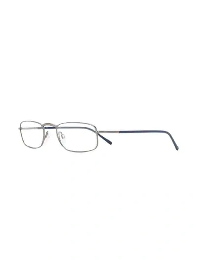 Shop Pierre Cardin Eyewear Eckige Brille In Blue