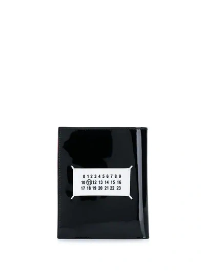 Shop Maison Margiela Number Logo Patch Wallet In Black