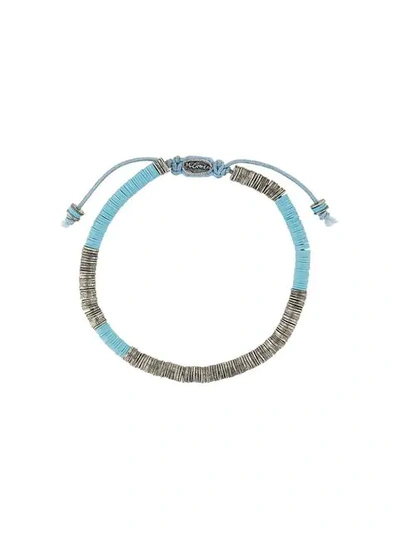 Shop M Cohen Stack Bead Bracelet In Blue