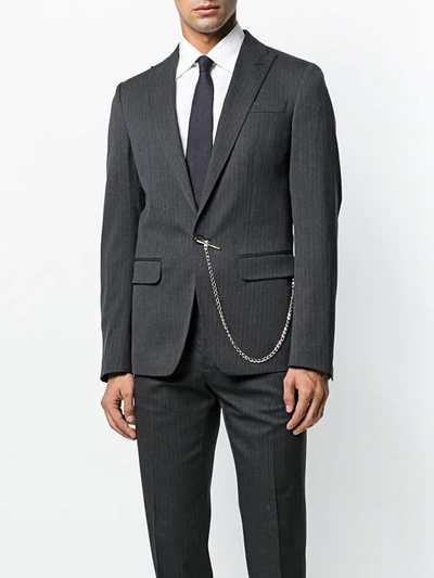 Shop Dsquared2 Suit Chain In Metallic